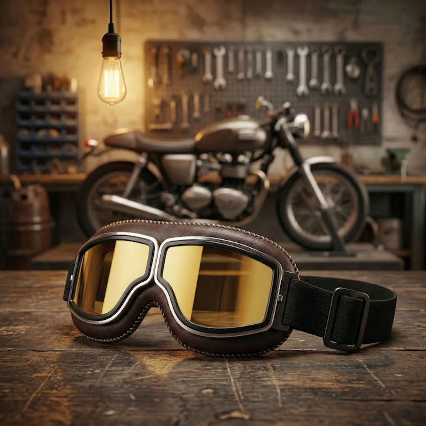 🔥 OTG Vintage Motorcycle Goggles (Fits Over Glasses)