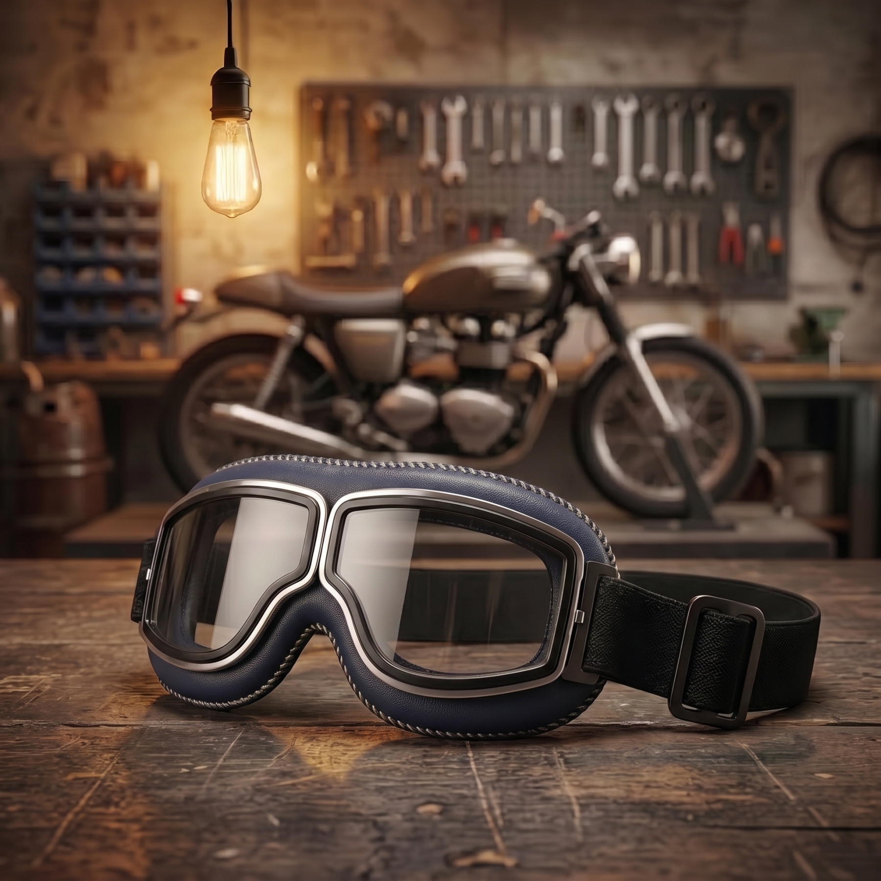 🔥 OTG Vintage Motorcycle Goggles (Fits Over Glasses)