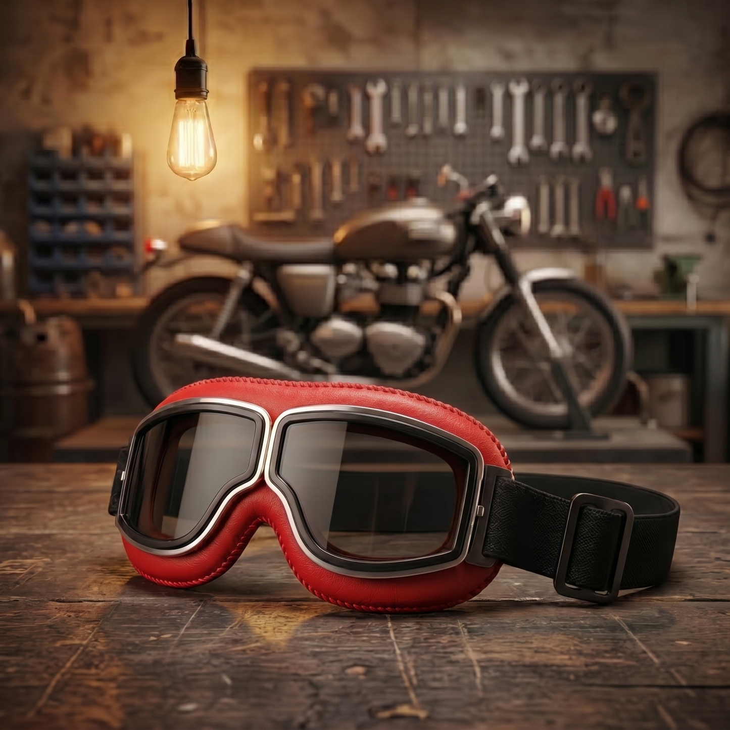 🔥 OTG Vintage Motorcycle Goggles (Fits Over Glasses)