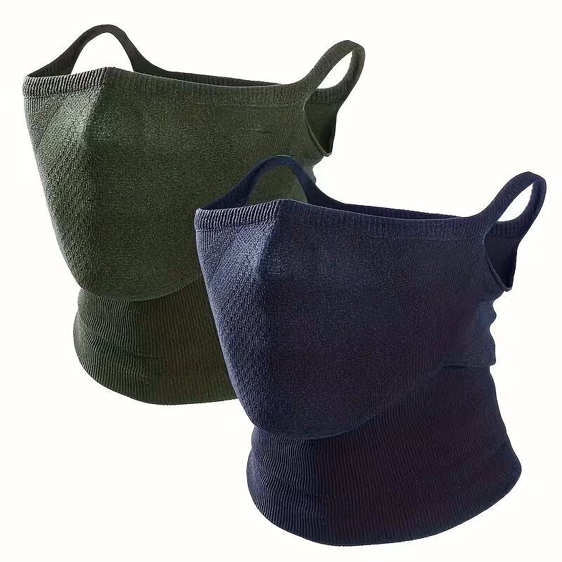 2-Pack Half Face Mask for Motorcycle Cycling