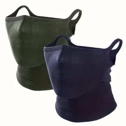 2-Pack Half Face Mask for Motorcycle Cycling