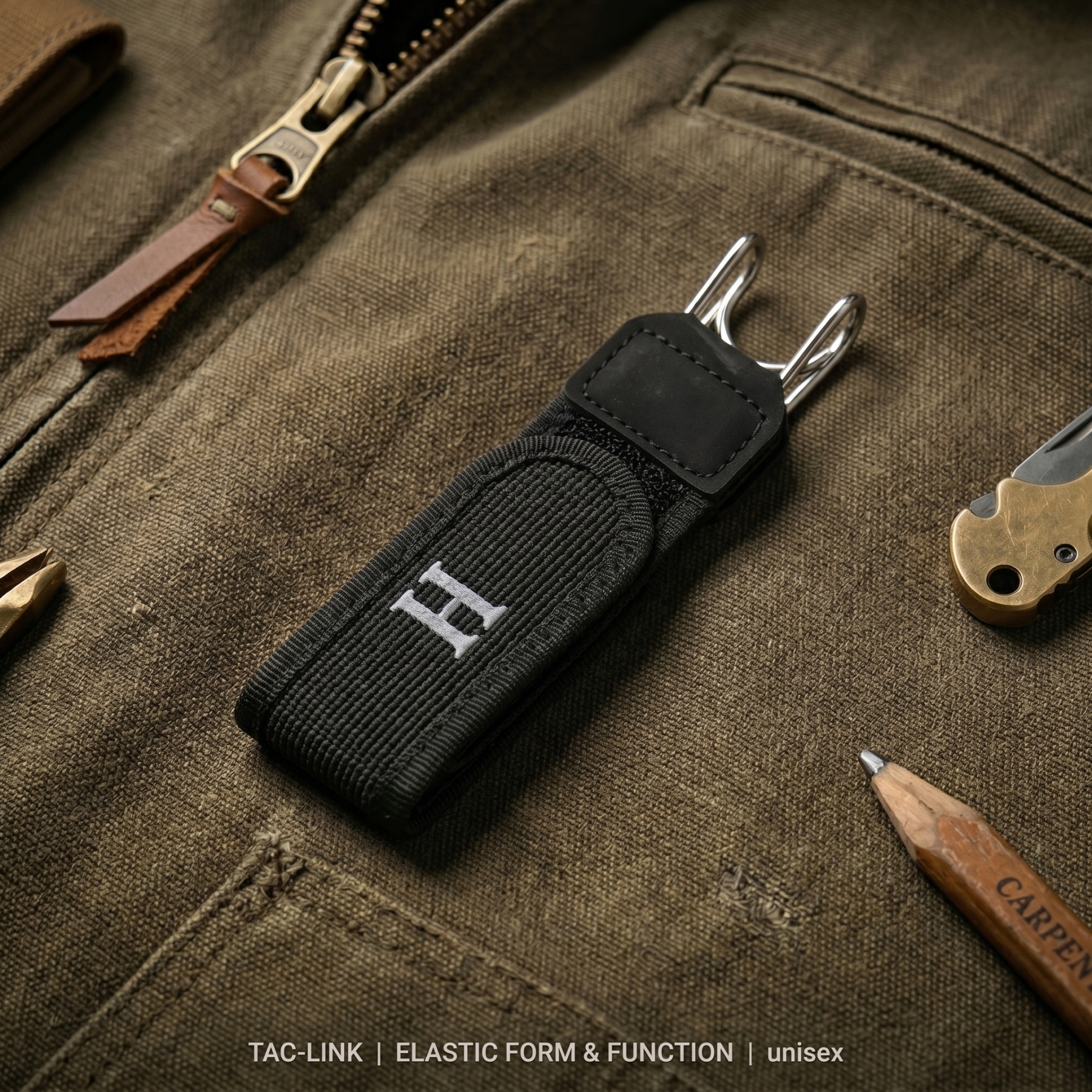 🔥Tactical Elastic Belt with Metal Hook (Unisex) - Combines functionality and style