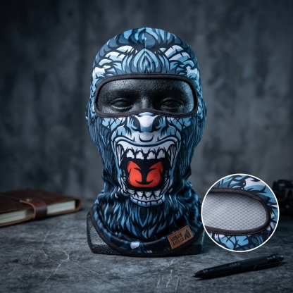 Men's Quick-Dry Cycling Balaclava - 3D Monster Graphic Breathable Mask