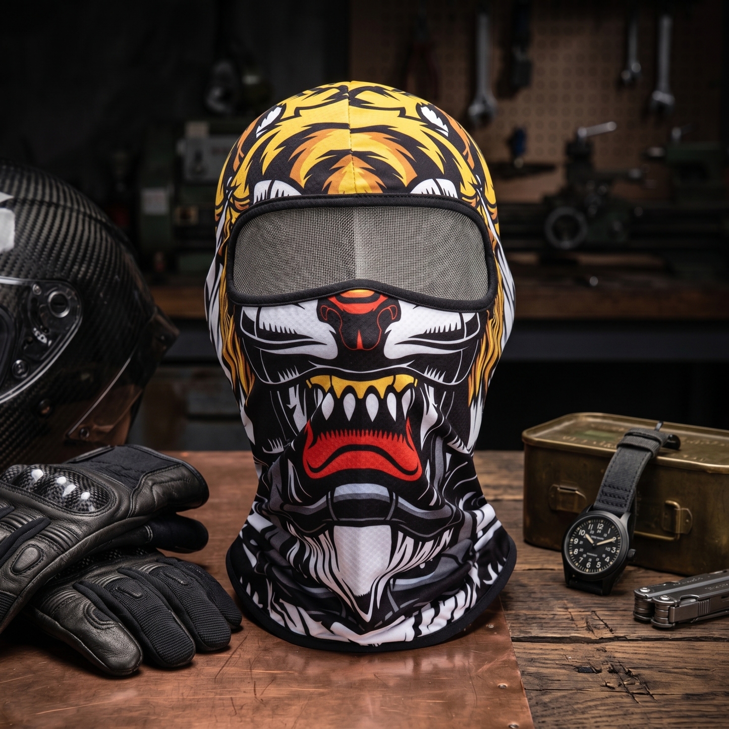 Men's Quick-Dry Cycling Balaclava - 3D Monster Graphic Breathable Mask