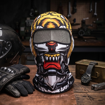 Men's Quick-Dry Cycling Balaclava - 3D Monster Graphic Breathable Mask