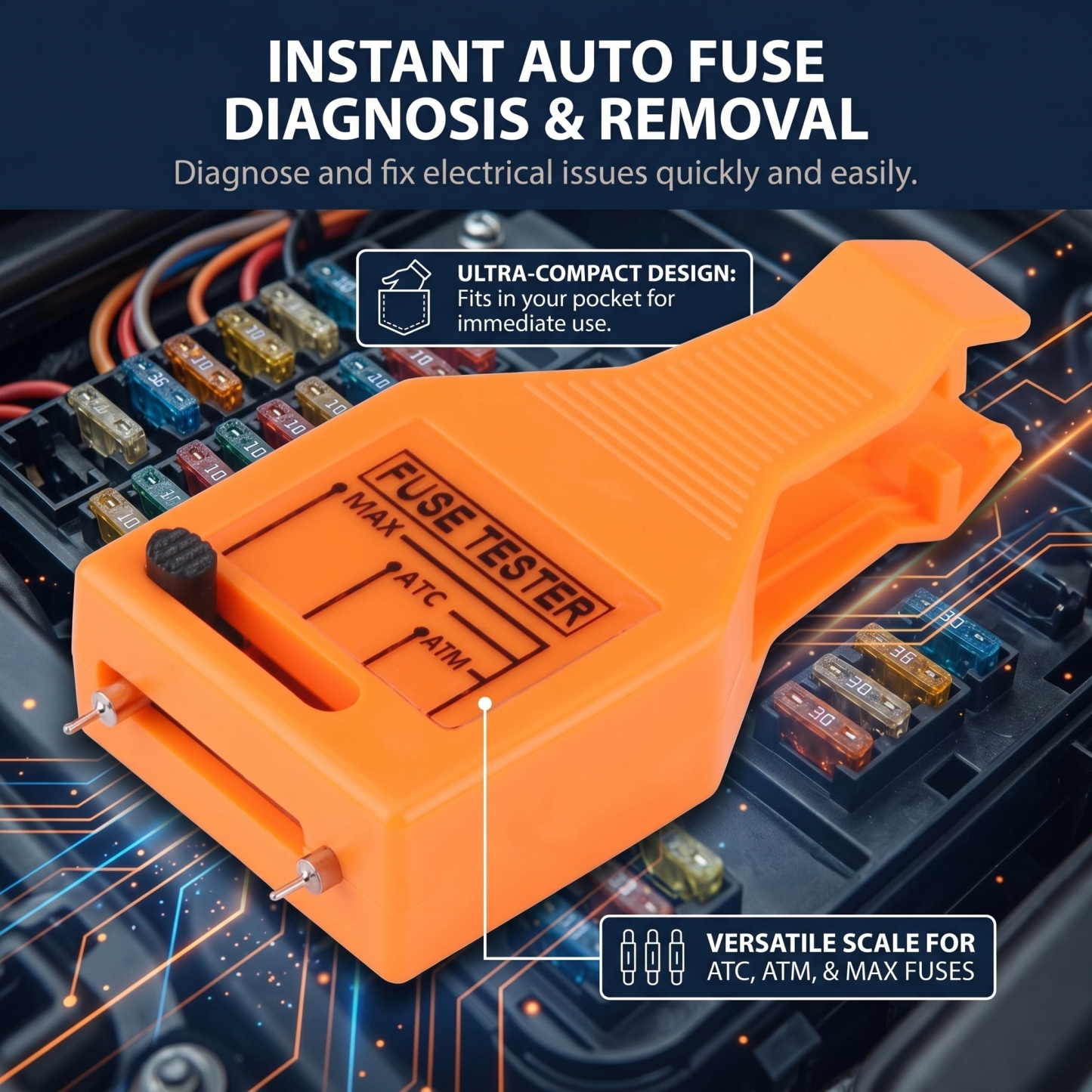 💥HOT SALE💥 24V DC Car Fuse Tester Puller