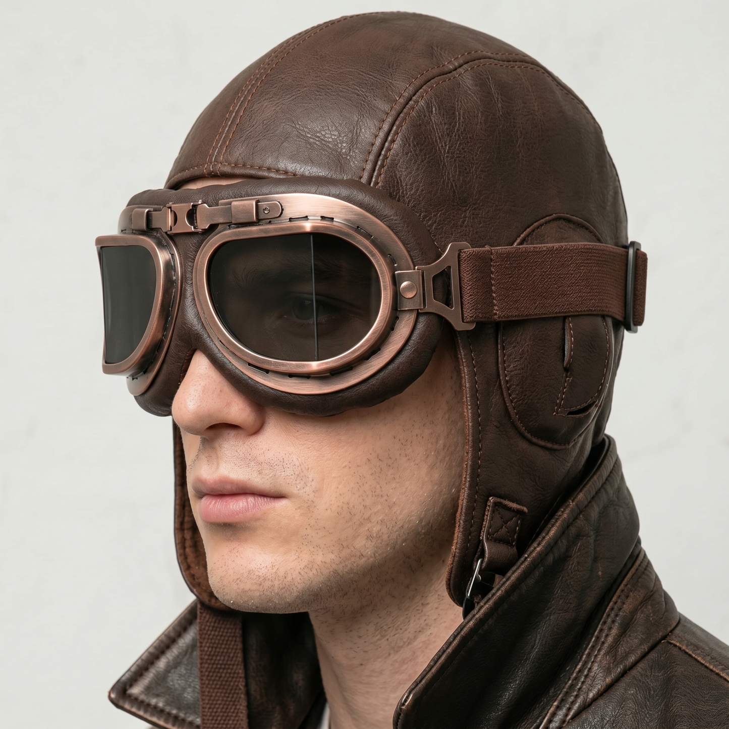 Vintage Motorcycle Goggles for Adults, Protective Goggles (Glasses, Fits Over Glasses & Helmet)