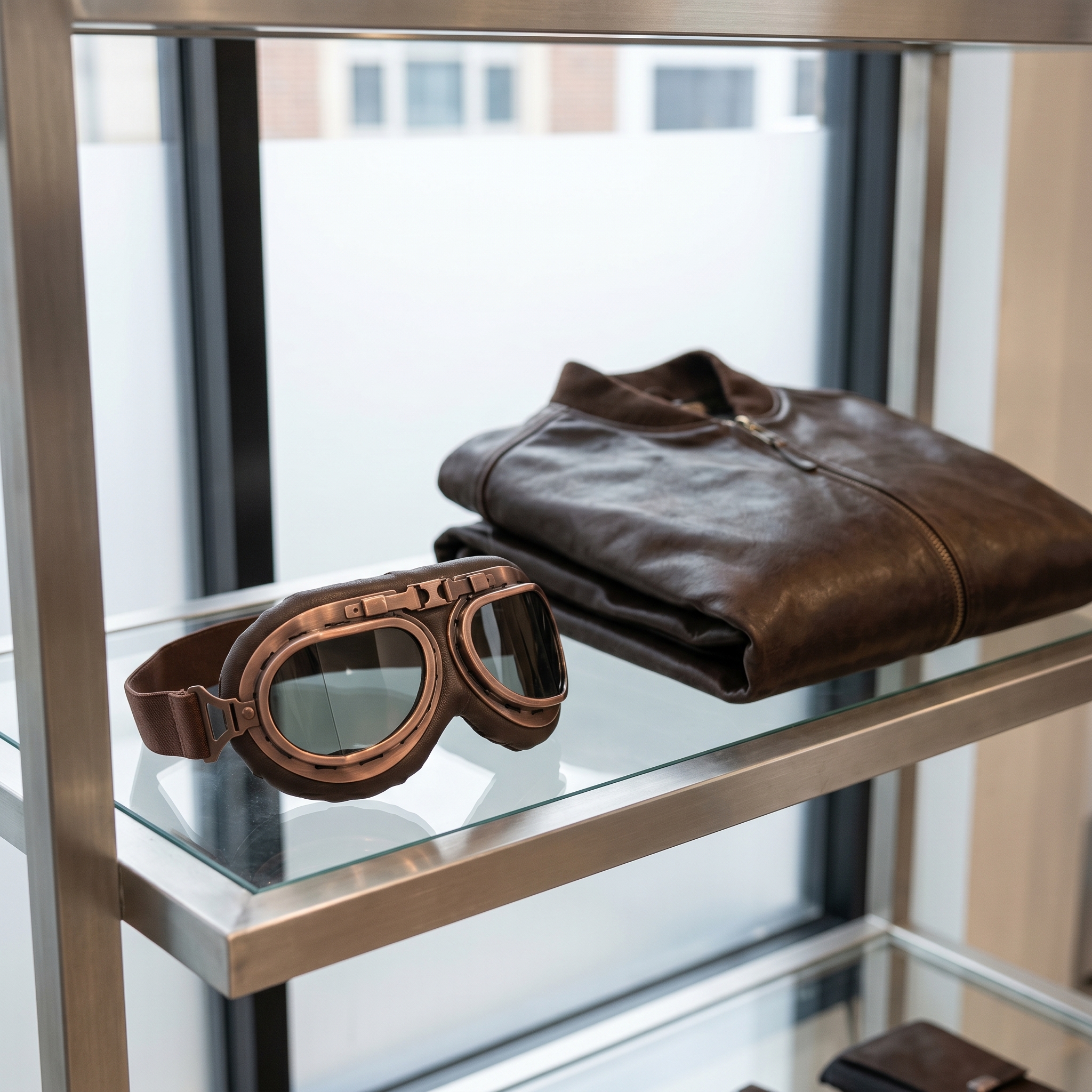 Vintage Motorcycle Goggles for Adults, Protective Goggles (Glasses, Fits Over Glasses & Helmet)