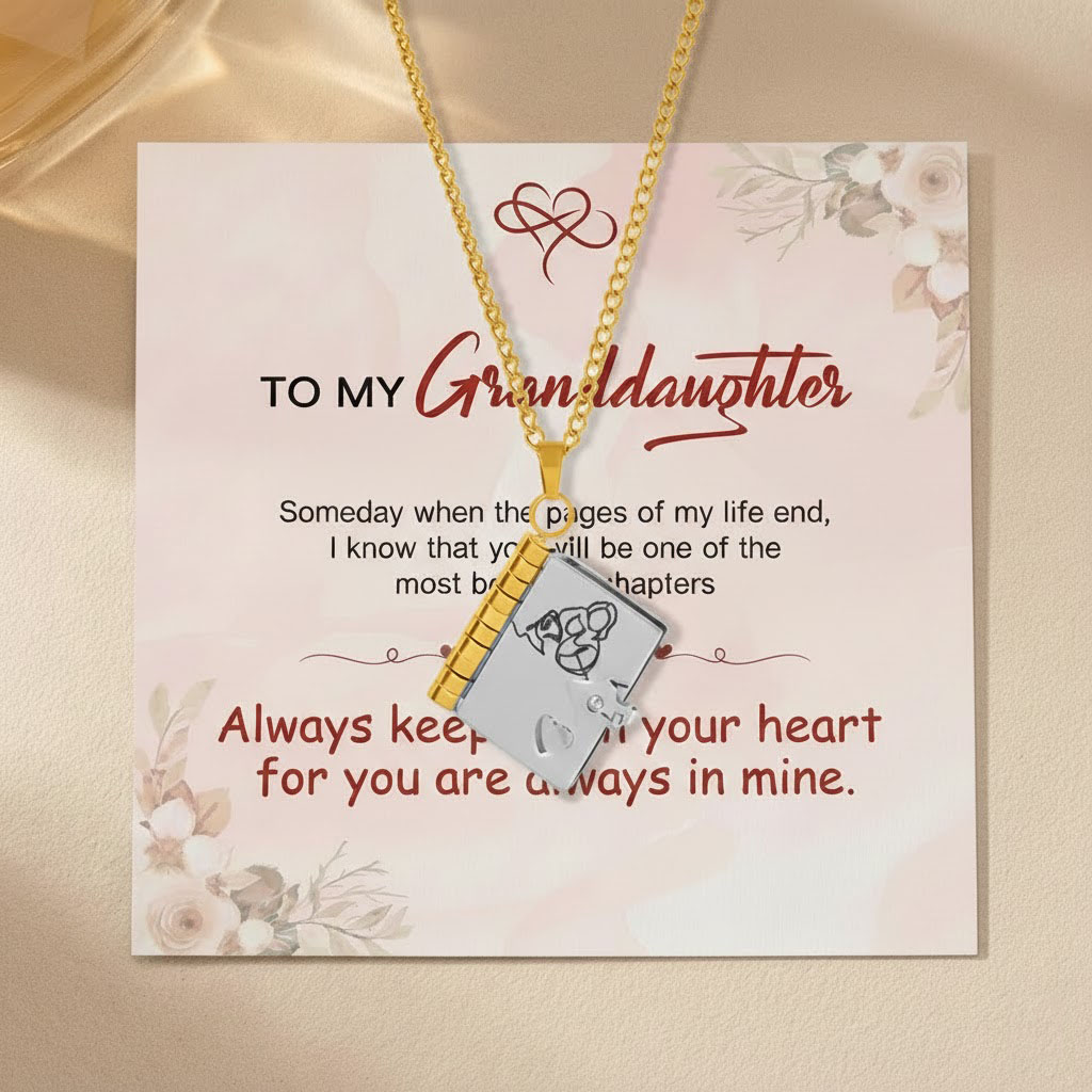 For Granddaughter - The Most Beautiful Chapter Book Necklace