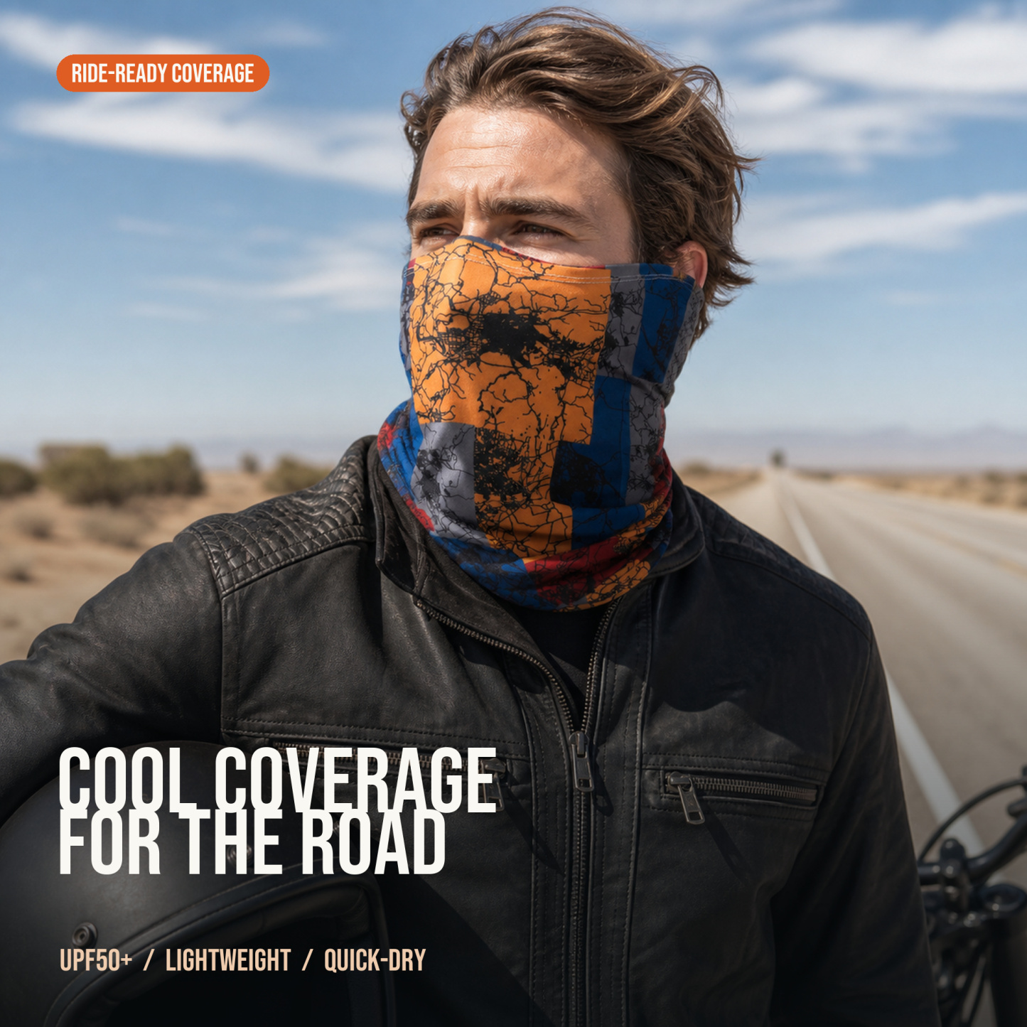Cooling Multi-Wear Motorcycle Neck Gaiter