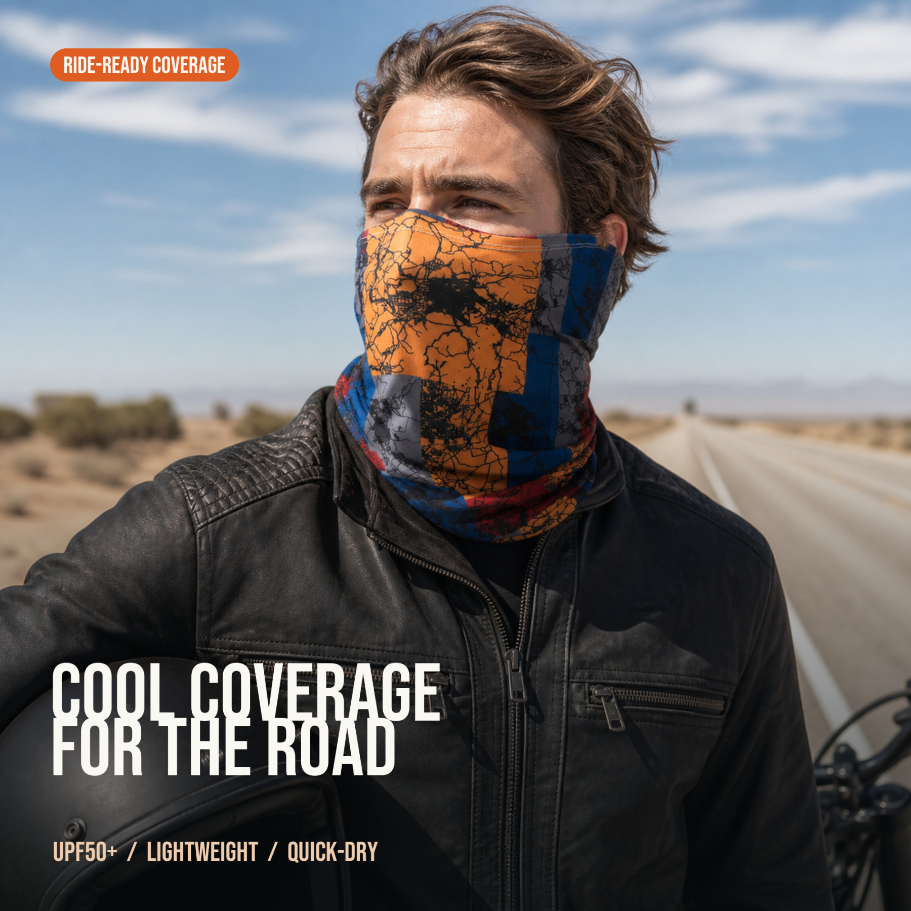 Cooling Multi-Wear Motorcycle Neck Gaiter