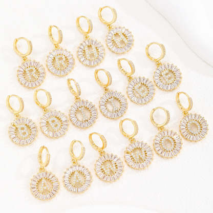 【LAST DAY 49% OFF】Initial Letter Pendant Earrings