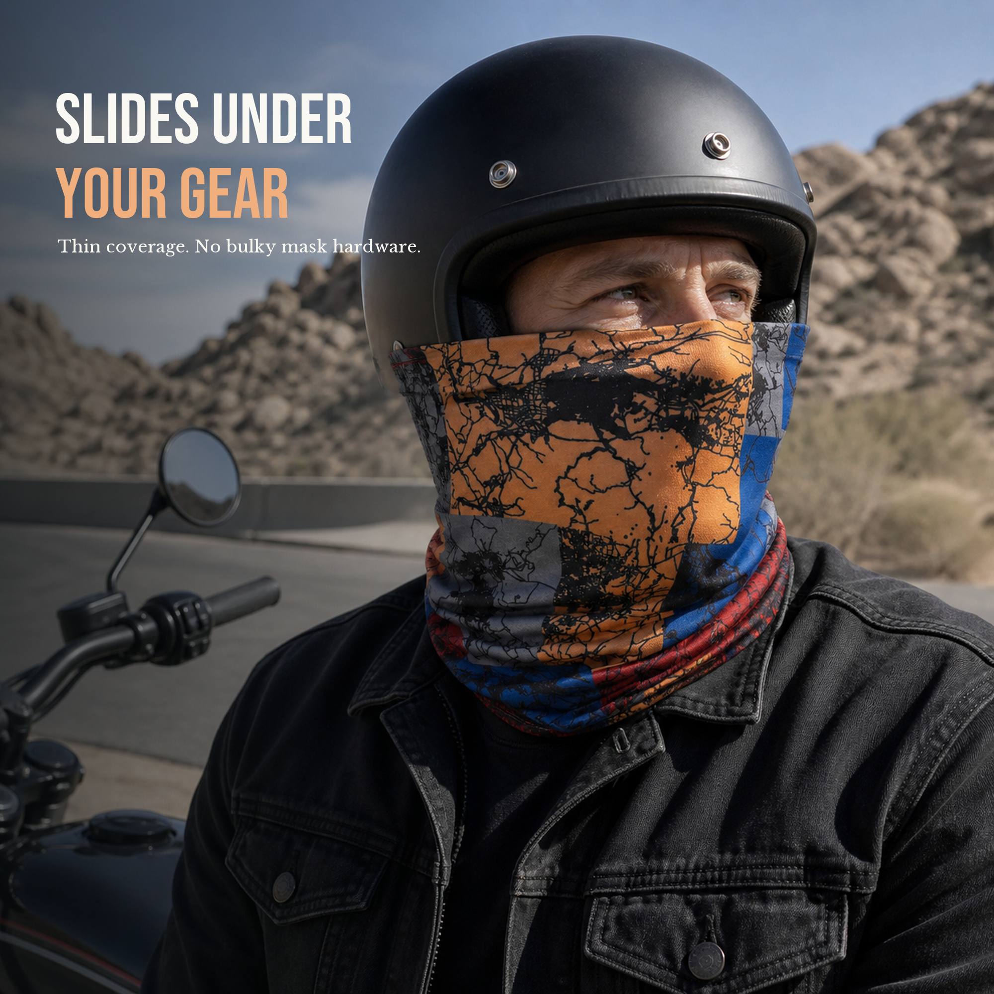Cooling Multi-Wear Motorcycle Neck Gaiter