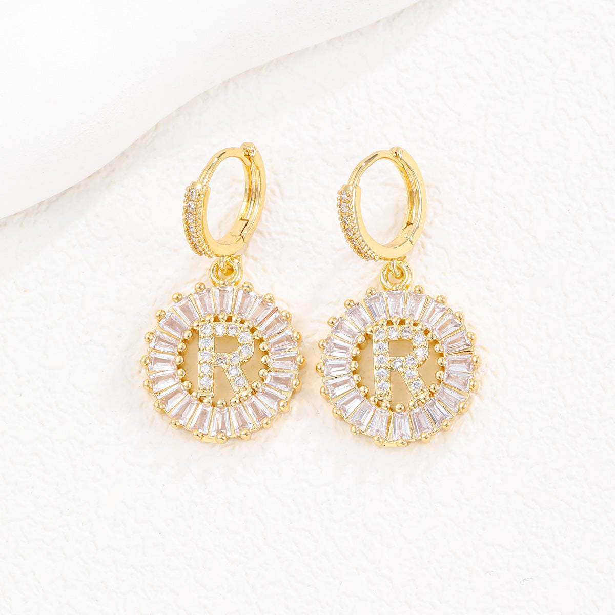 【LAST DAY 49% OFF】Initial Letter Pendant Earrings