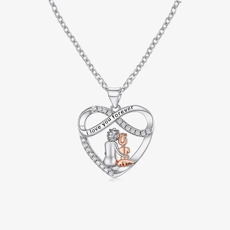 FOR GRANDDAUGHTER - YOU WILL ALWAYS HAVE ME AND I WILL ALWAYS HAVE YOU HEART NECKLACE