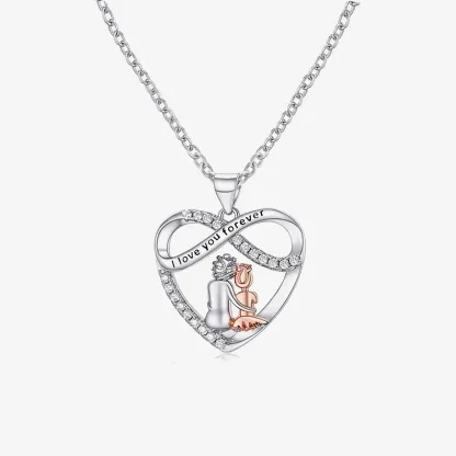 FOR GRANDDAUGHTER - YOU WILL ALWAYS HAVE ME AND I WILL ALWAYS HAVE YOU HEART NECKLACE