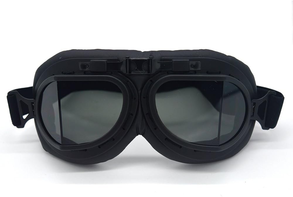 Vintage Motorcycle Goggles for Adults, Protective Goggles (Glasses, Fits Over Glasses & Helmet)