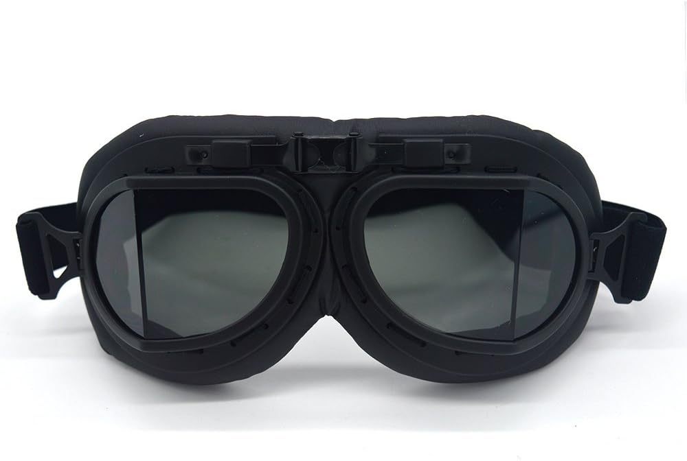 Vintage Motorcycle Goggles for Adults, Protective Goggles (Glasses, Fits Over Glasses & Helmet)