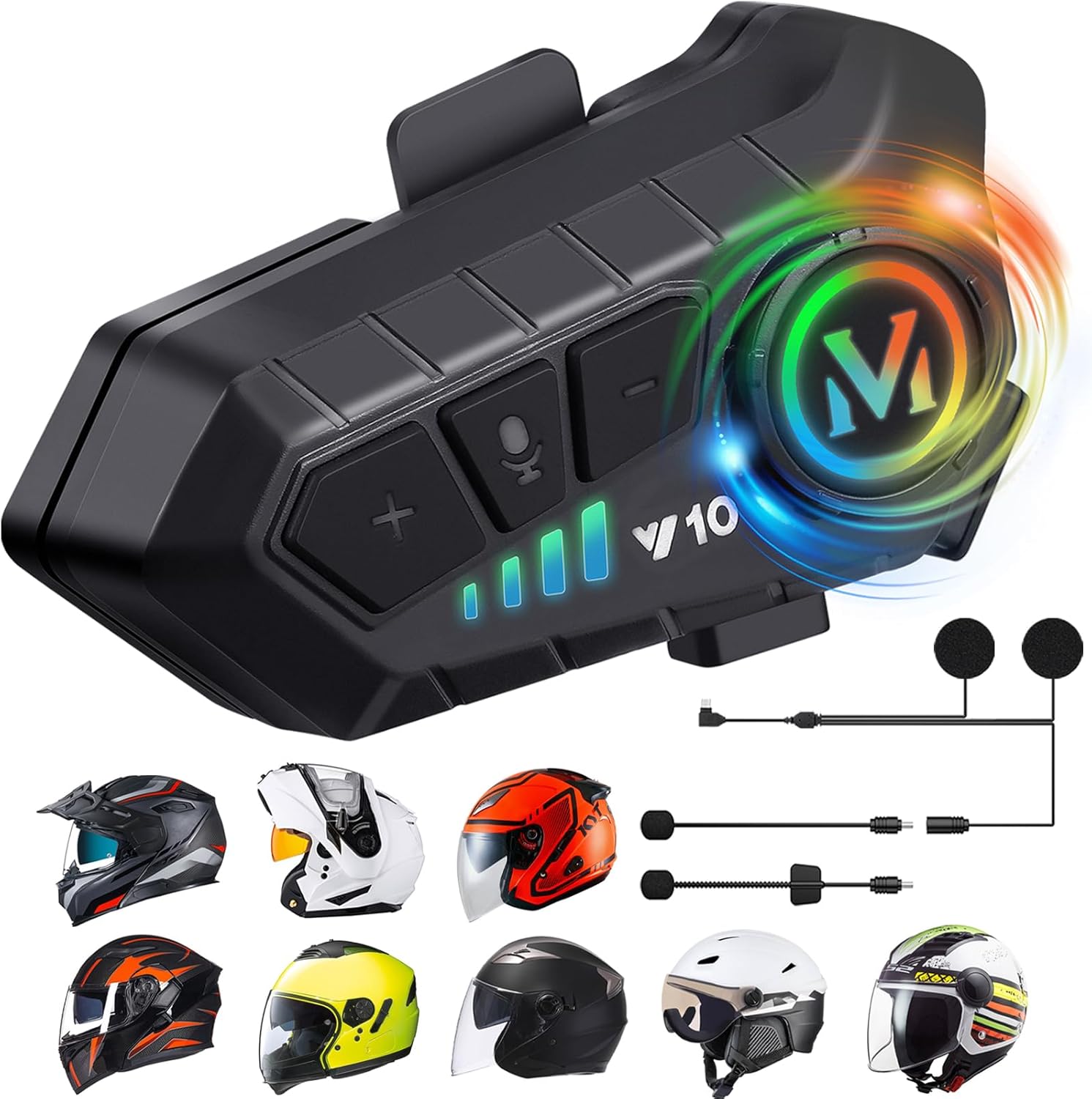 Motorcycle Helmet Speakers High Battery Life Helmet Headphone
