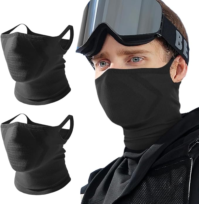 2-Pack Half Face Mask for Motorcycle Cycling