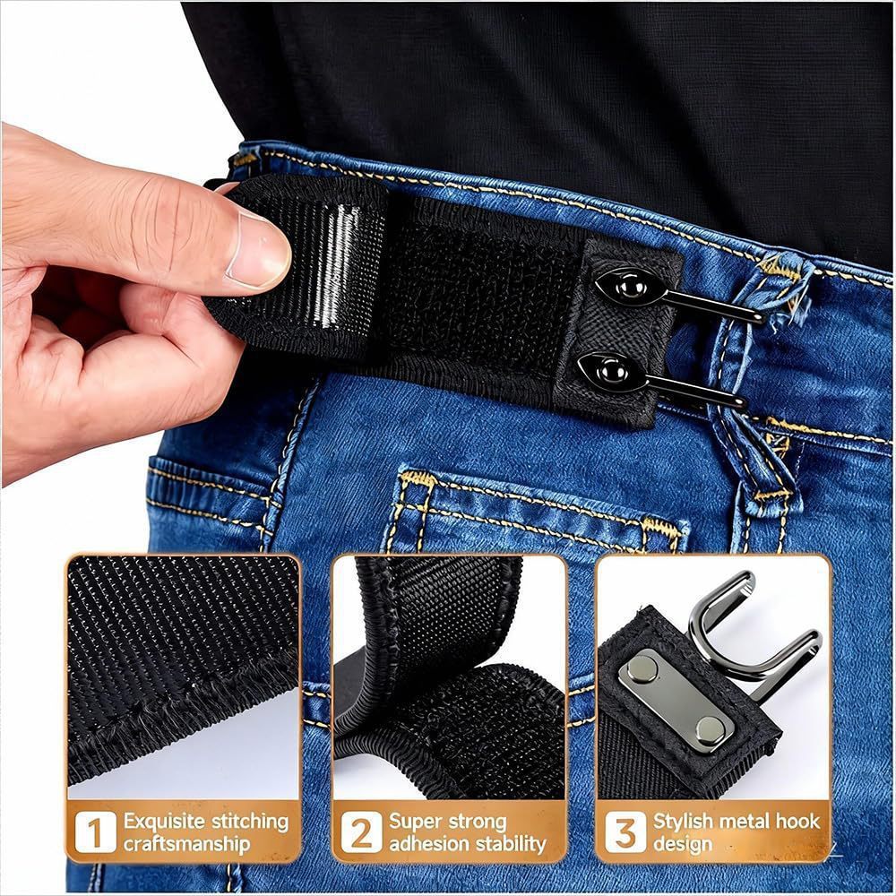 🔥Tactical Elastic Belt with Metal Hook (Unisex) - Combines functionality and style