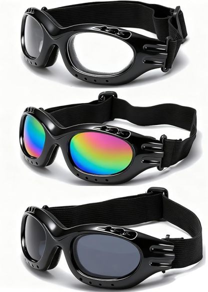 Motorcycle Goggles, Anti-UV Windproof Dustproof Dirt Bike ATV Ski Goggles