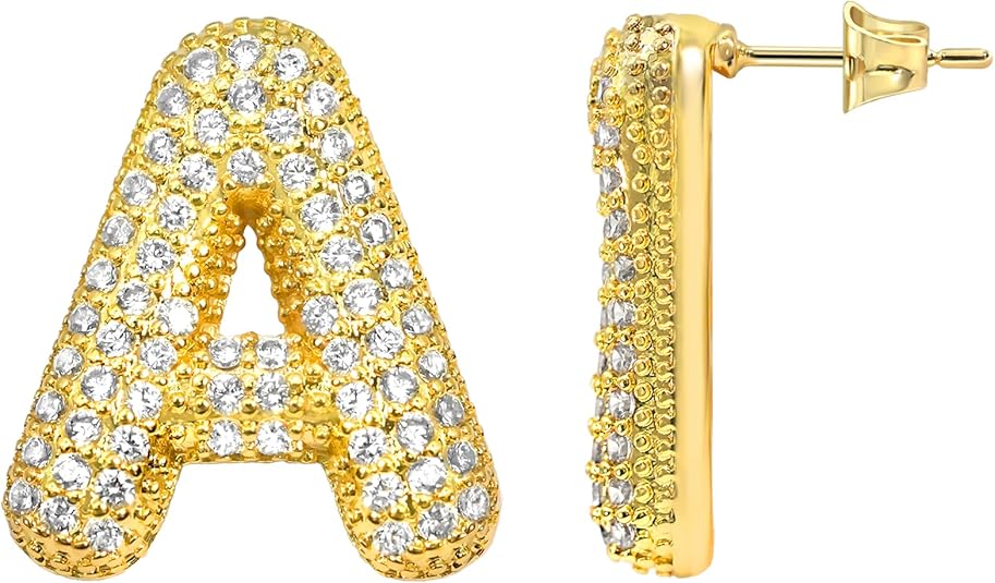 Initial Letter Earrings