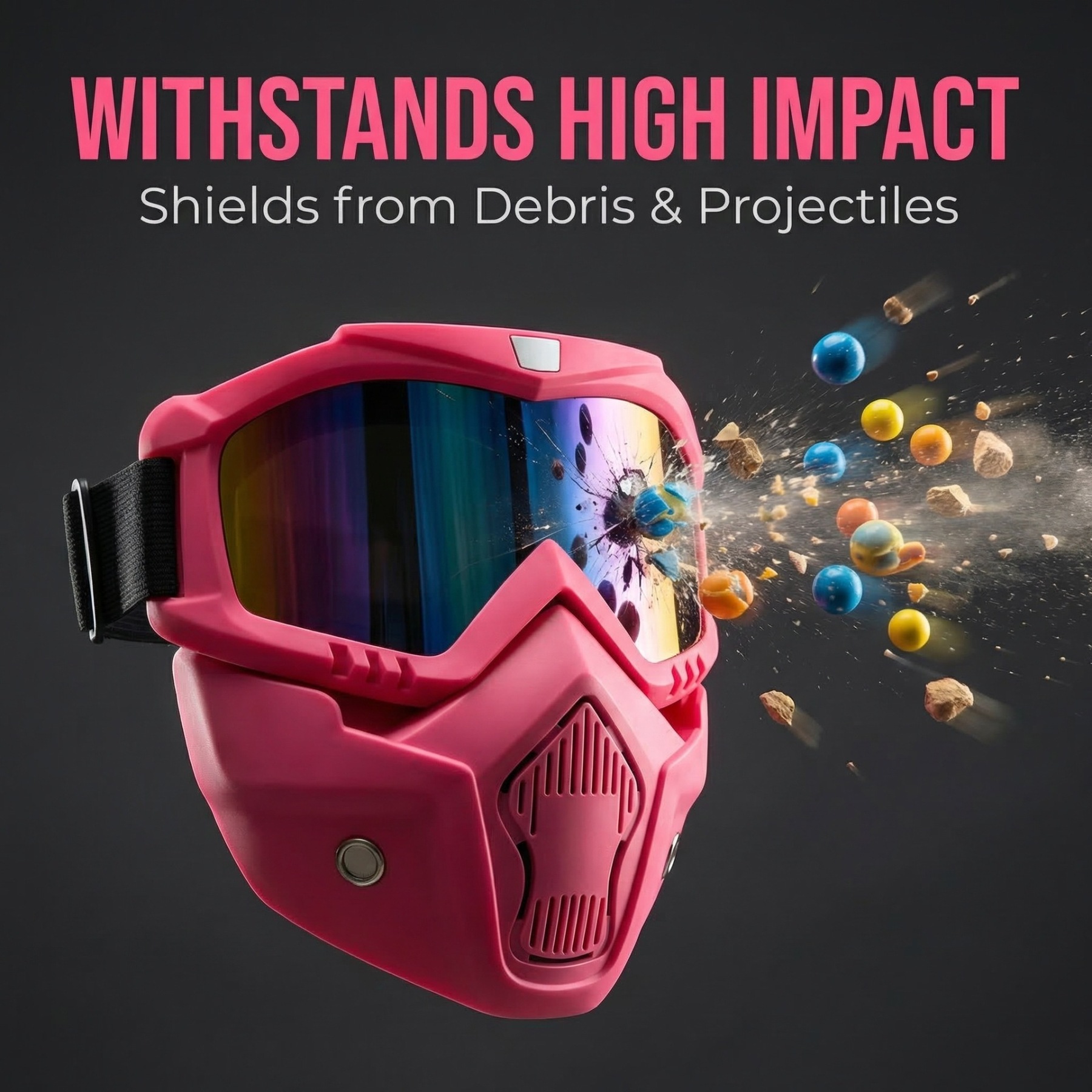 Anti-Glare and Radiation-Shielding Goggle Mask
