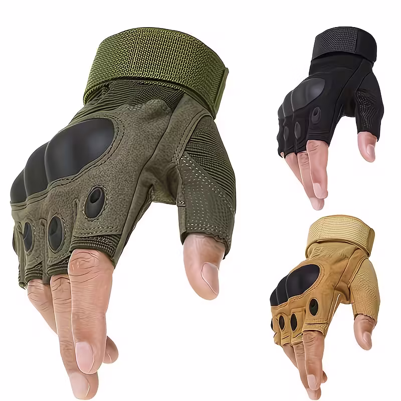 Motorcycle Riding Protective Tactical Half-Finger Gloves