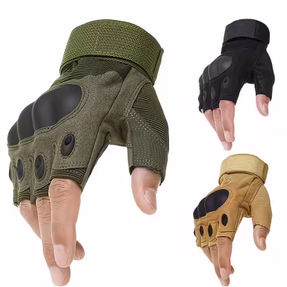 Motorcycle Riding Protective Tactical Half-Finger Gloves