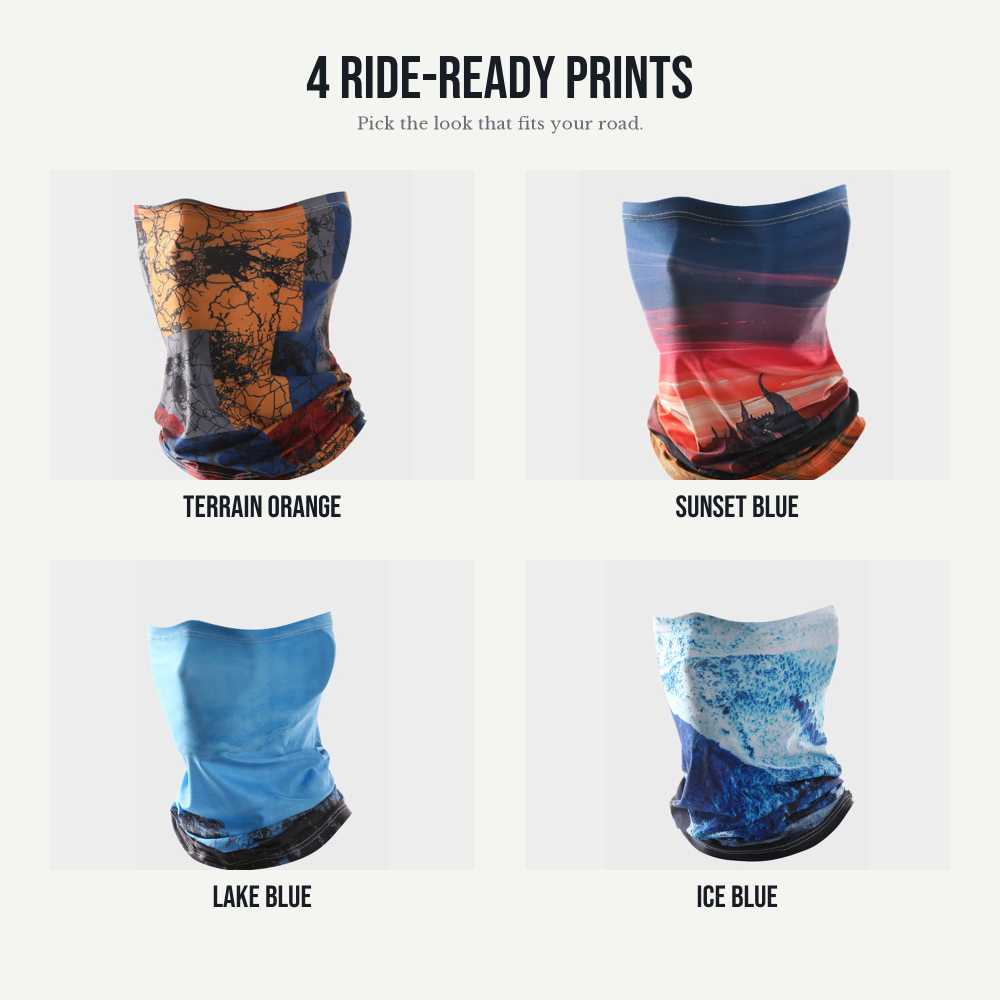 Cooling Multi-Wear Motorcycle Neck Gaiter