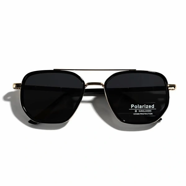 🕶️✨Geometric Frame Double Beam Sun Protection Sunglasses