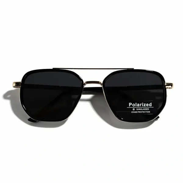 🕶️✨Geometric Frame Double Beam Sun Protection Sunglasses