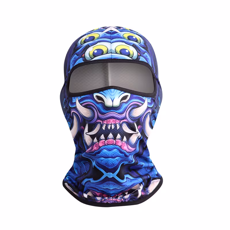 Men's Quick-Dry Cycling Balaclava - 3D Monster Graphic Breathable Mask