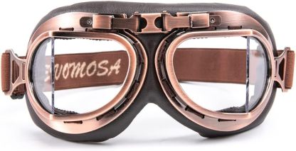 Vintage Motorcycle Goggles for Adults, Protective Goggles (Glasses, Fits Over Glasses & Helmet)