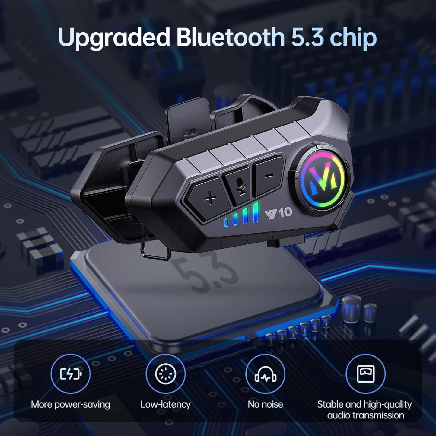 Motorcycle Helmet Speakers High Battery Life Helmet Headphone