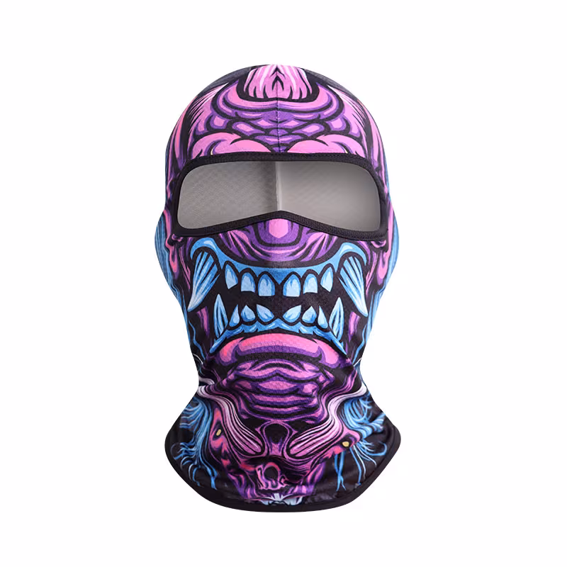 Men's Quick-Dry Cycling Balaclava - 3D Monster Graphic Breathable Mask