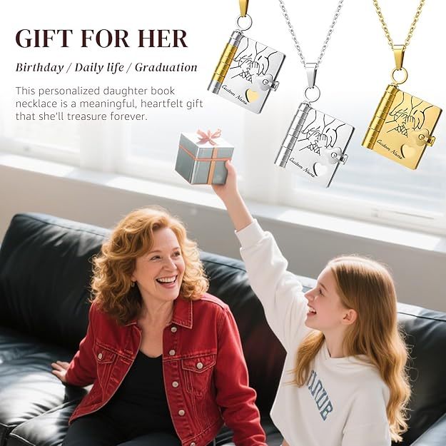 FOR DAUGHTER - MY INCREDIBLE DAUGHTER BOOK NECKLACE