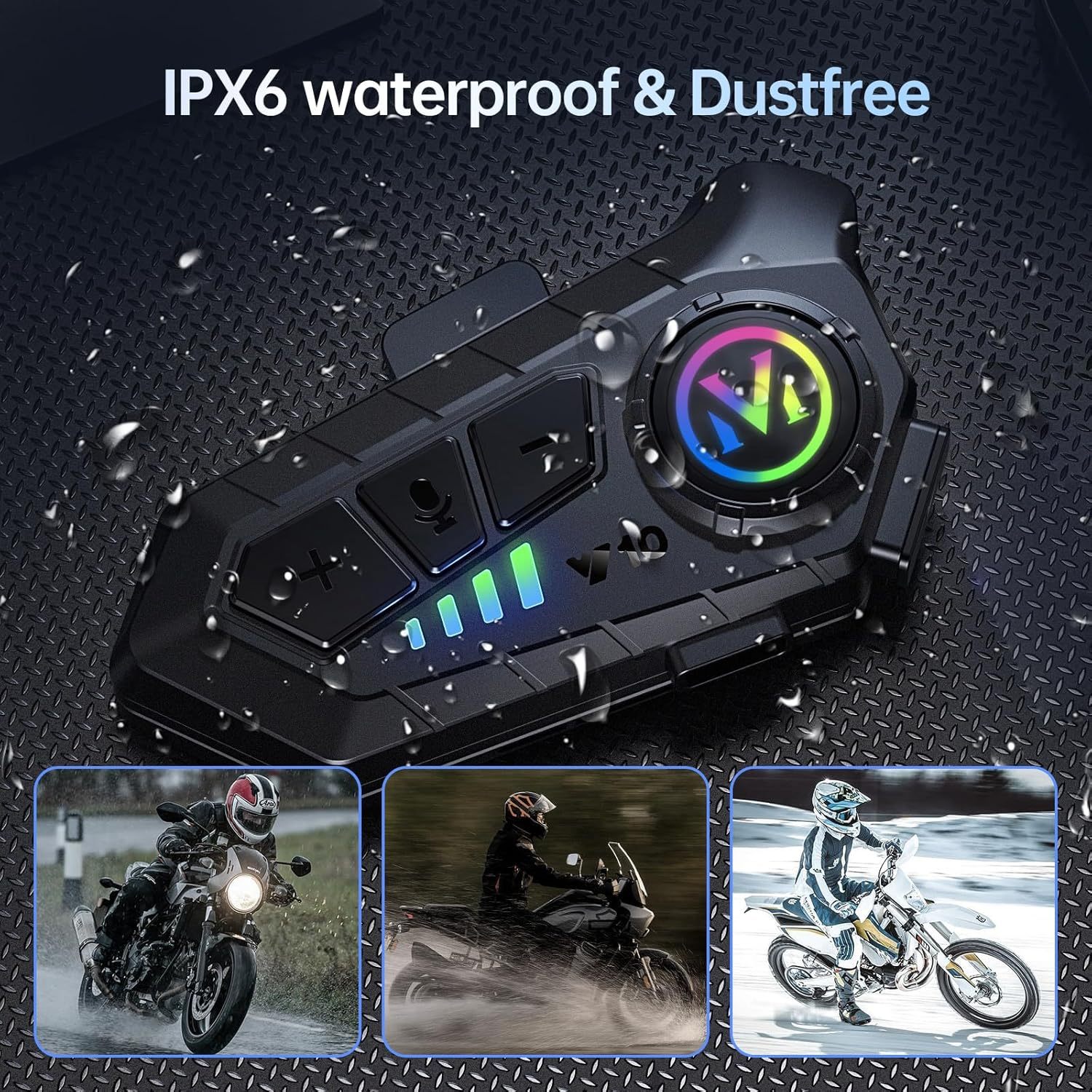 Motorcycle Helmet Speakers High Battery Life Helmet Headphone