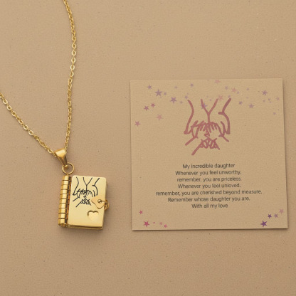 ⏰【ONLY TODAY】Free Gift For The First 200⏰- MY INCREDIBLE DAUGHTER BOOK NECKLACE FOR DAUGHTER