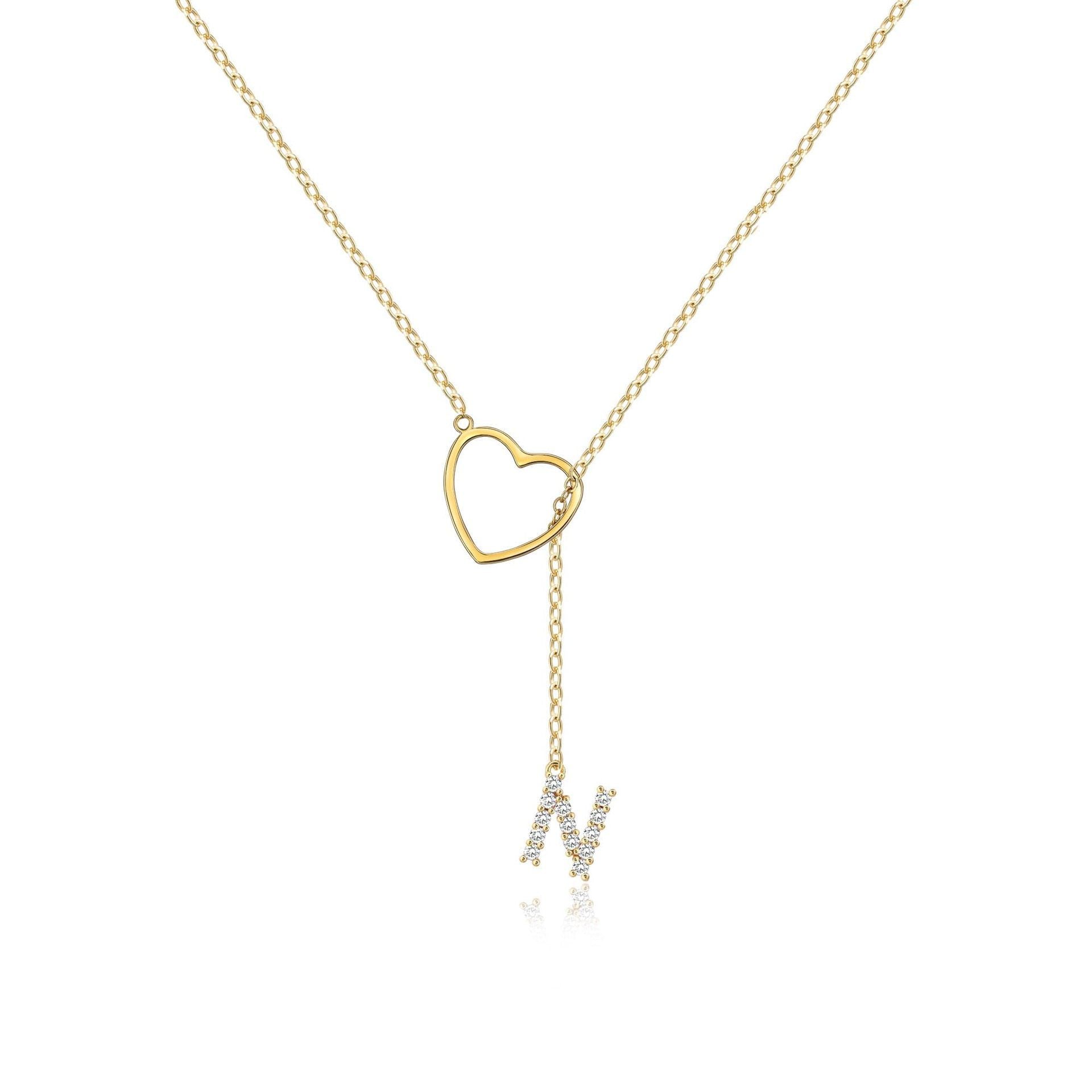 🔥Limited Inventory Available⚡Letter Heart Design Personalized Trendy Charm Necklaces