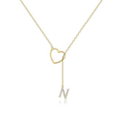 🔥Limited Inventory Available⚡Letter Heart Design Personalized Trendy Charm Necklaces