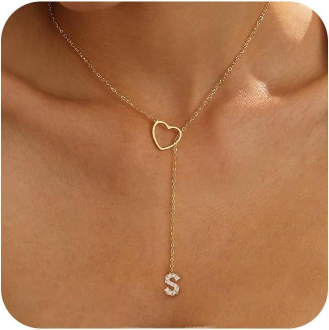 🔥Limited Inventory Available⚡Letter Heart Design Personalized Trendy Charm Necklaces