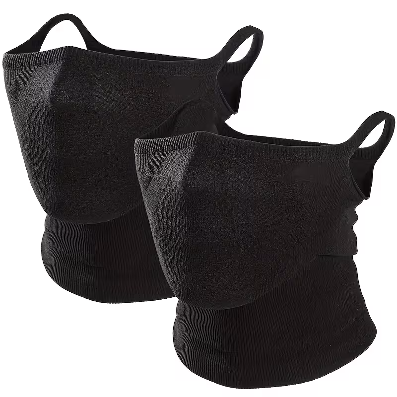 2-Pack Half Face Mask for Motorcycle Cycling