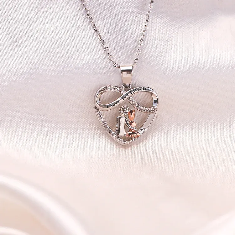 FOR GRANDDAUGHTER - YOU WILL ALWAYS HAVE ME AND I WILL ALWAYS HAVE YOU HEART NECKLACE