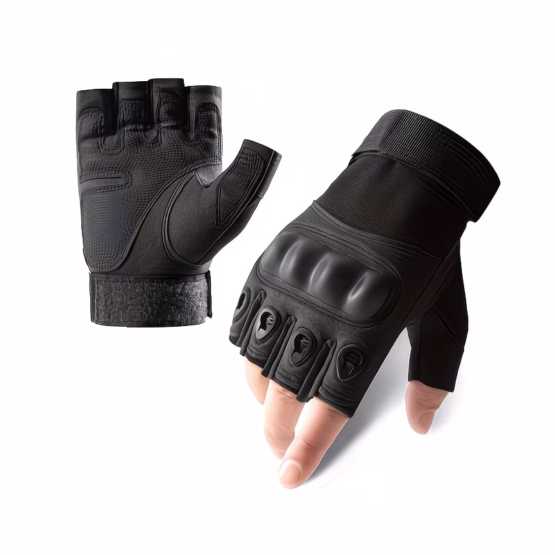 Motorcycle Riding Protective Tactical Half-Finger Gloves