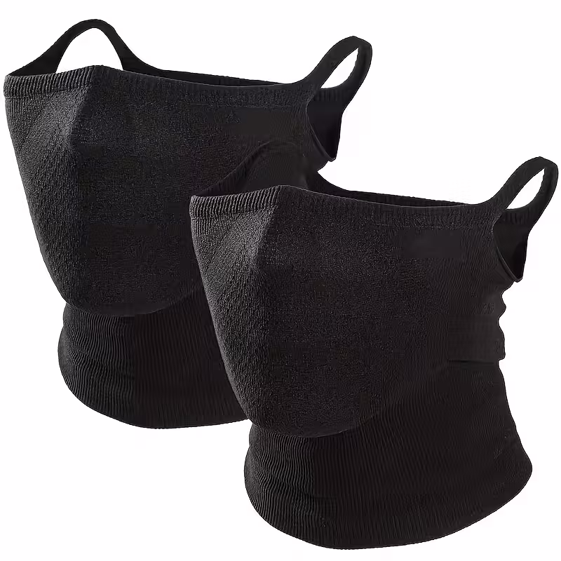 2-Pack Half Face Mask for Motorcycle Cycling
