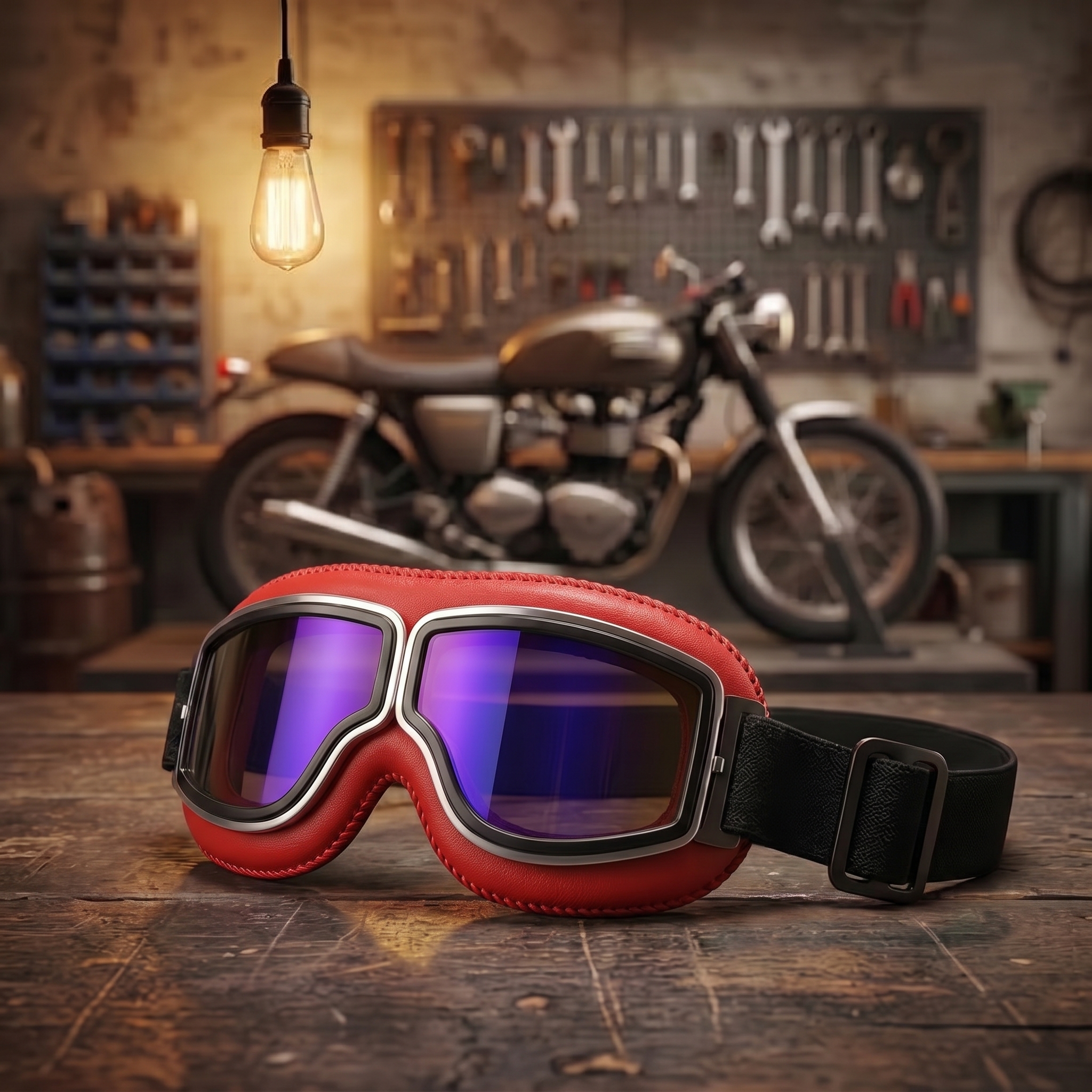🔥 OTG Vintage Motorcycle Goggles (Fits Over Glasses)