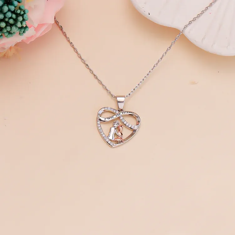 FOR GRANDDAUGHTER - YOU WILL ALWAYS HAVE ME AND I WILL ALWAYS HAVE YOU HEART NECKLACE