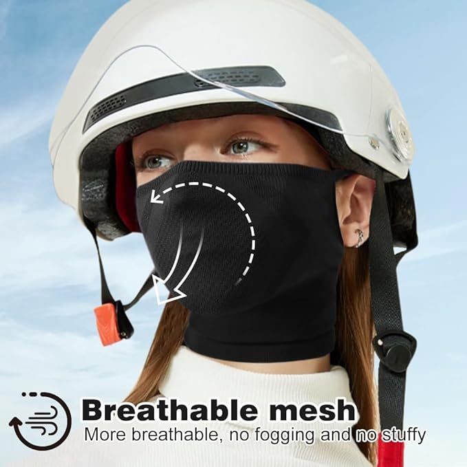 2-Pack Half Face Mask for Motorcycle Cycling